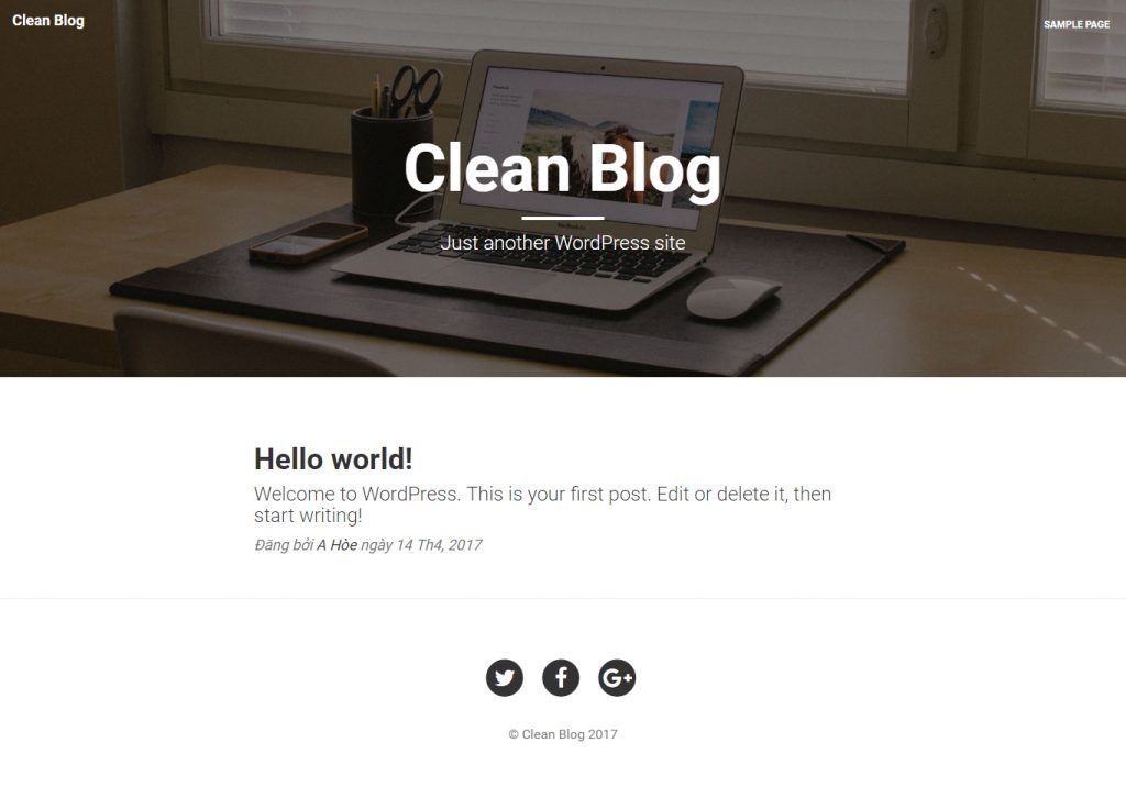 Trang chủ Clean Blog