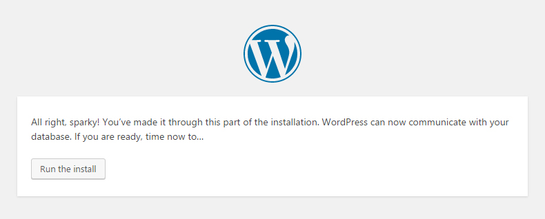 Cài đặt WordPress - bước 4