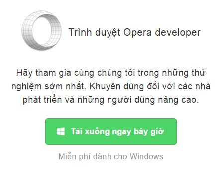 Opera Developer