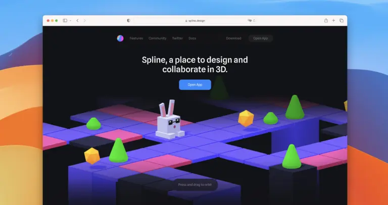 Spline – Công cụ thiết kế website 3D linh hoạt