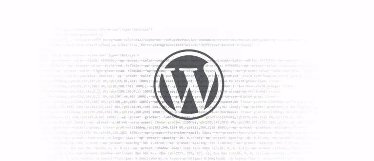 Loại bỏ WordPress Global Styles giúp tăng tốc trang web