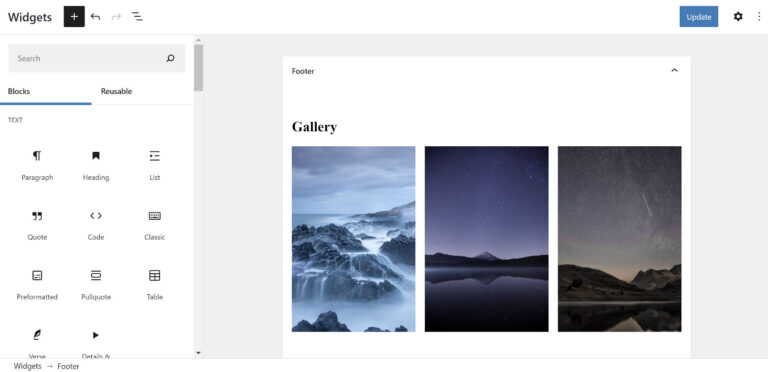 Trở về Classic Widgets cho trang WordPress 5.0 trở lên
