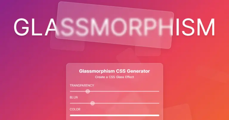 CSS.glass – Tạo hiệu ứng thủy tinh với CSS