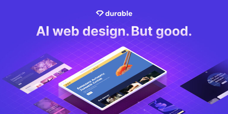 Tạo website tự động miễn phí với Durable AI