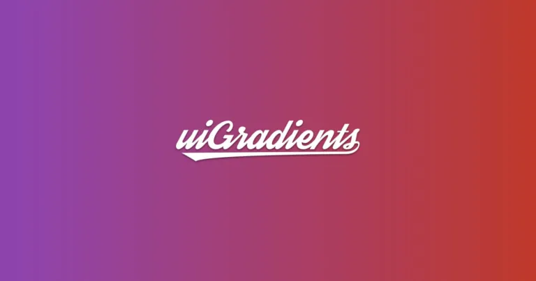 uiGradients – Công cụ chọn màu chuyển sắc đơn giản