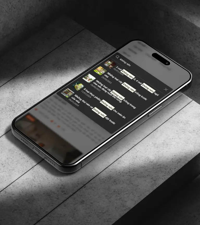 Bật chế độ tối cho Init Live Search