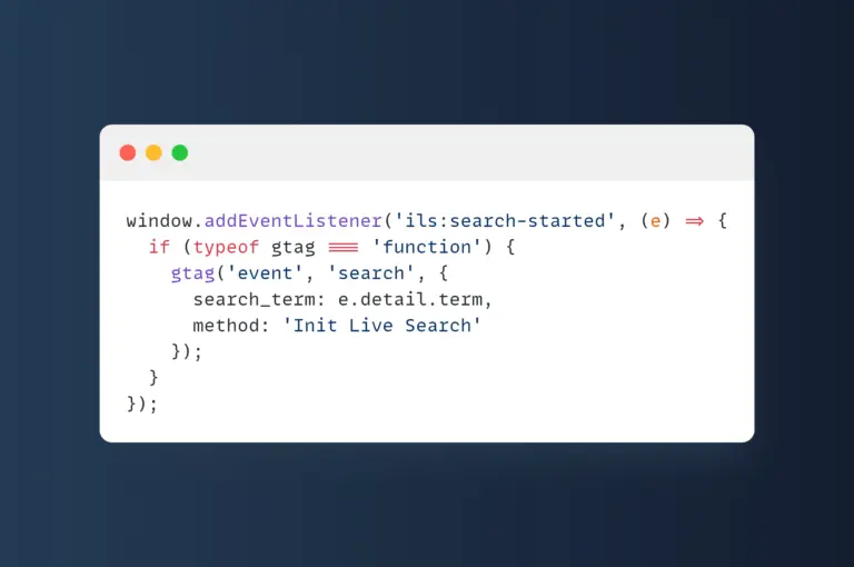 Bắt sự kiện ils:* trong Init Live Search để tracking, hiệu ứng và mở rộng chức năng